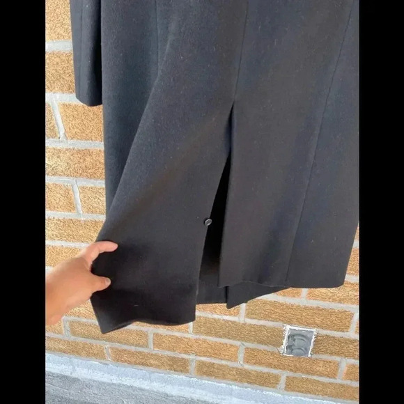 helmut lang cashmere wool single trench coat large - Picture 11 of 16